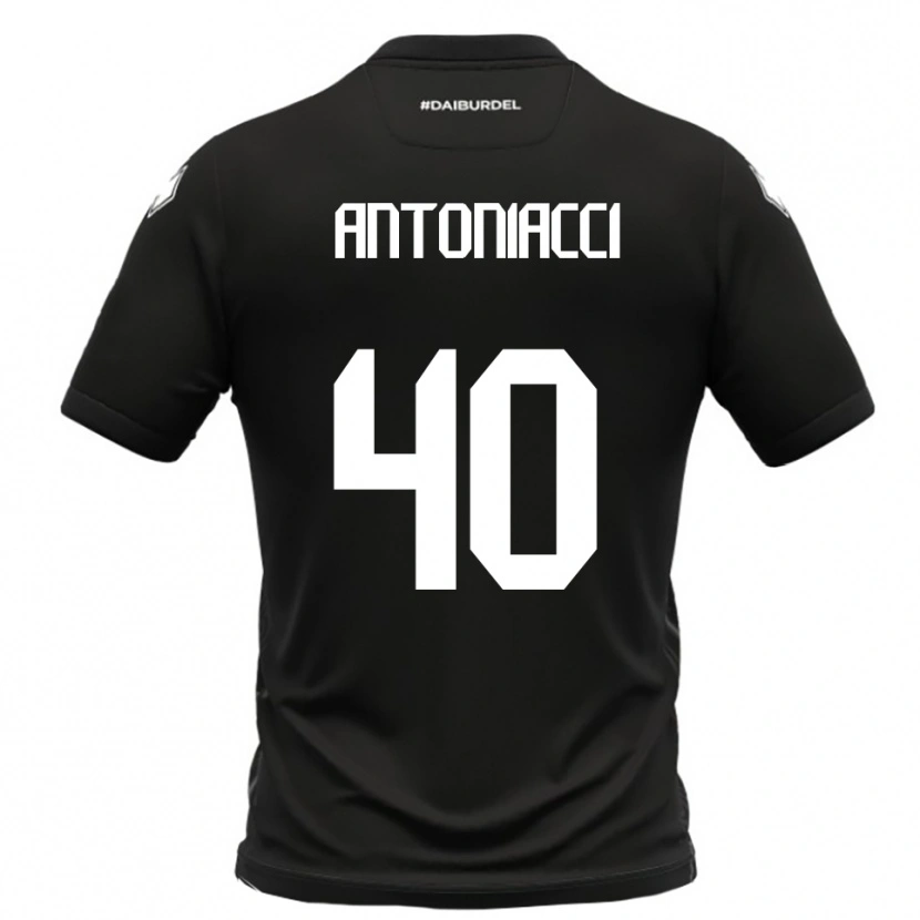 Danxen Women Augusto Antoniacci #40 Black White Away Jersey 2025/26 T-Shirt