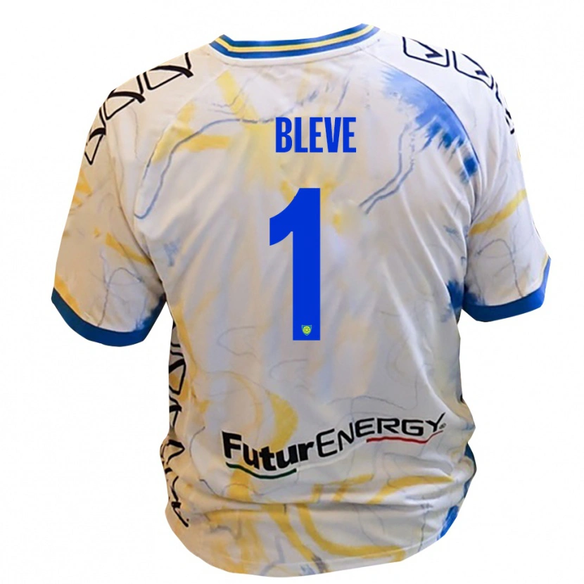 Danxen Women Marco Bleve #1 White Yellow Blue Away Jersey 2025/26 T-Shirt