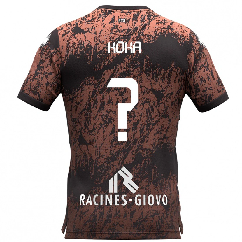 Danxen Women Brian Koka #0 Brown Black Away Jersey 2025/26 T-Shirt