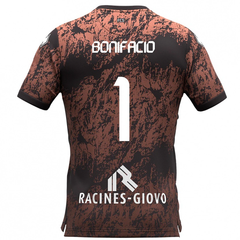 Danxen Women Lorenzo Bonifacio #1 Brown Black Away Jersey 2025/26 T-Shirt