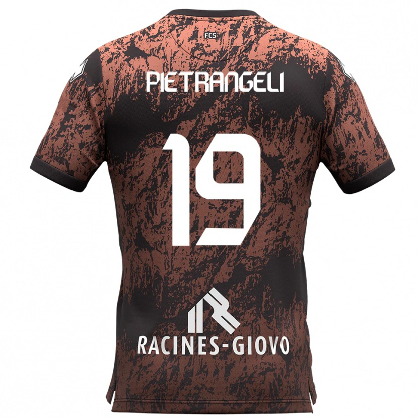 Danxen Women Nicola Pietrangeli #19 Brown Black Away Jersey 2025/26 T-Shirt