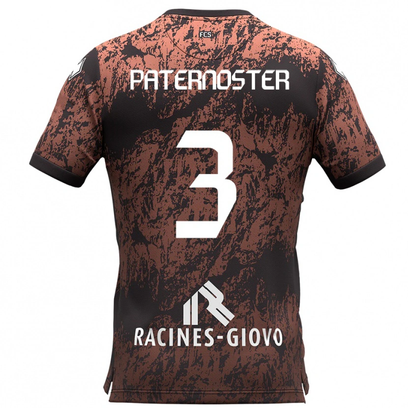 Danxen Women Ivan Paternoster #3 Brown Black Away Jersey 2025/26 T-Shirt