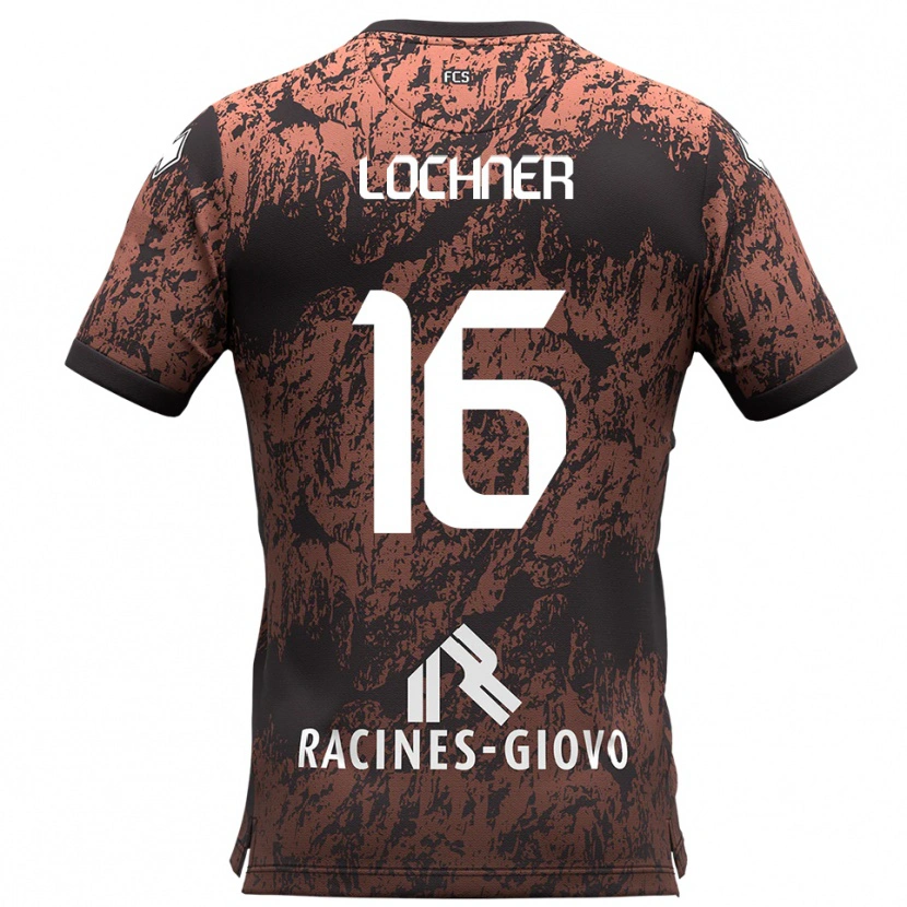 Danxen Women Filippo Lochner #16 Brown Black Away Jersey 2025/26 T-Shirt