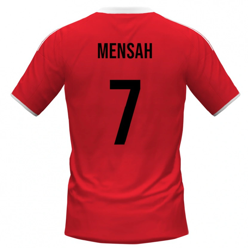Danxen Women Davis Mensah #7 Red White Away Jersey 2025/26 T-Shirt