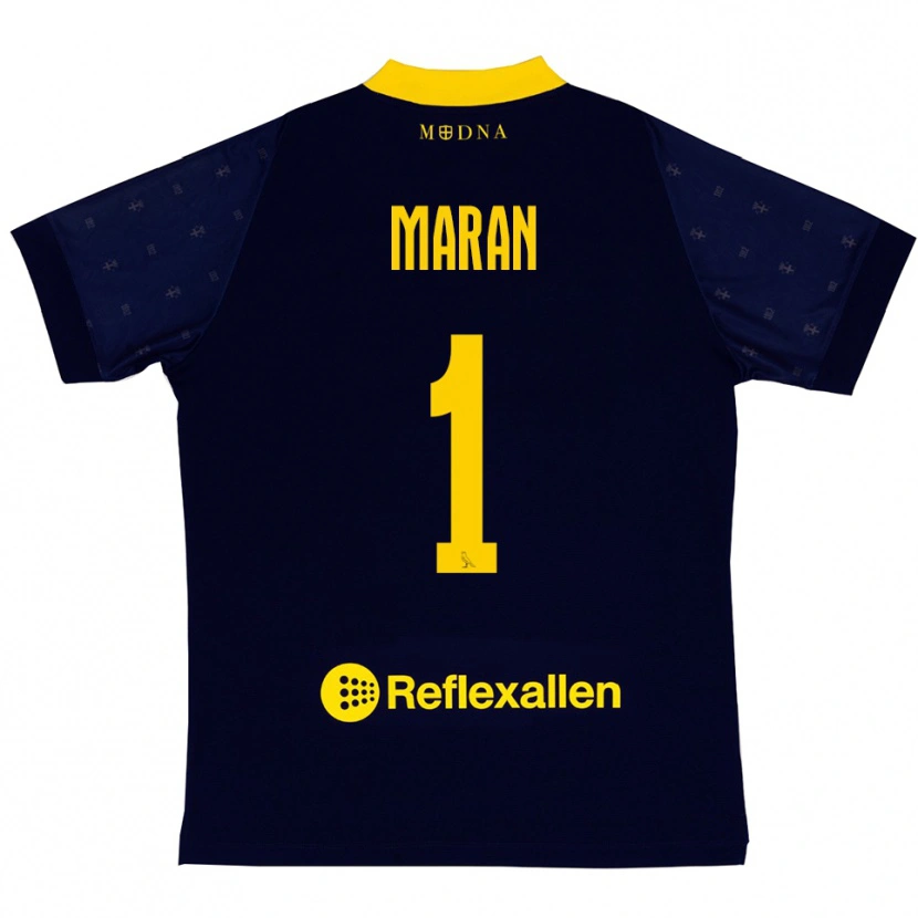 Danxen Women Andrea Maran #1 Navy Yellow Away Jersey 2025/26 T-Shirt