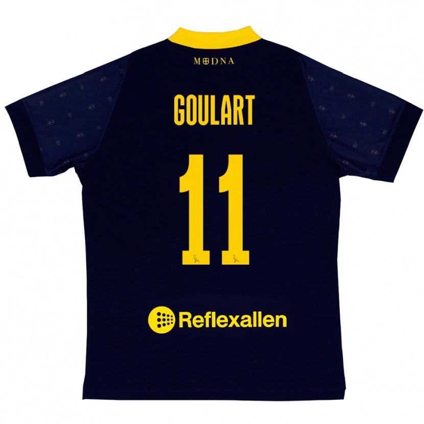 Danxen Women Yago Goulart #11 Navy Yellow Away Jersey 2025/26 T-Shirt