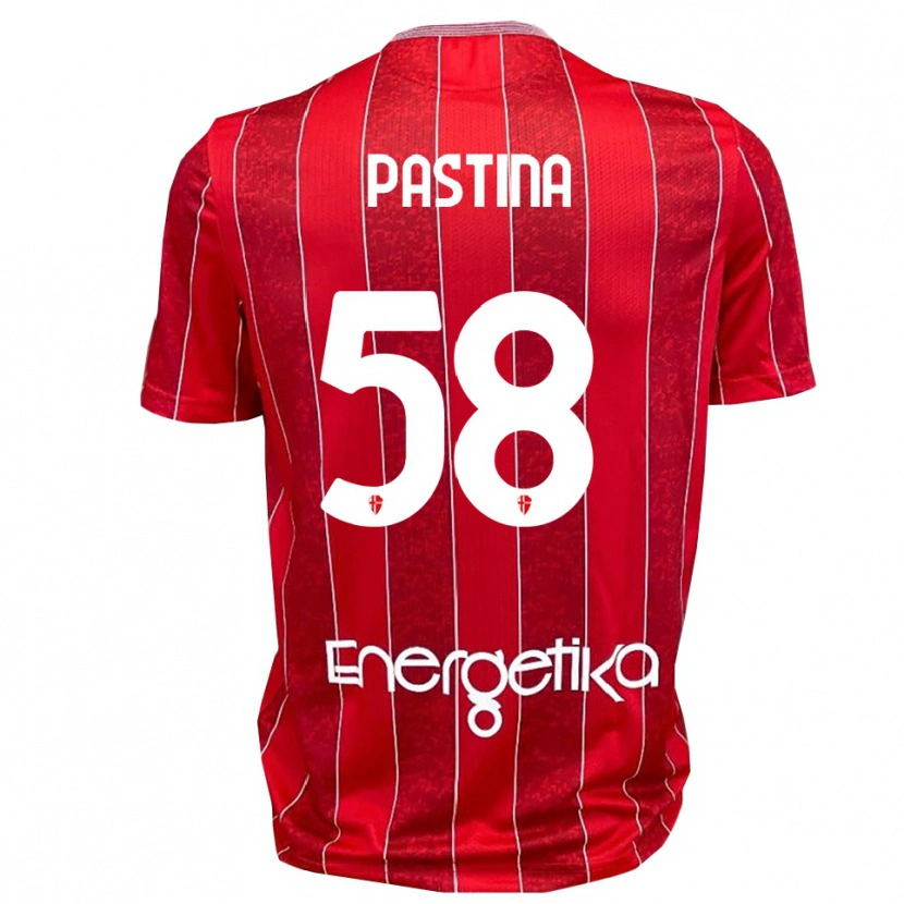 Danxen Women Christian Pastina #58 Red White Away Jersey 2025/26 T-Shirt
