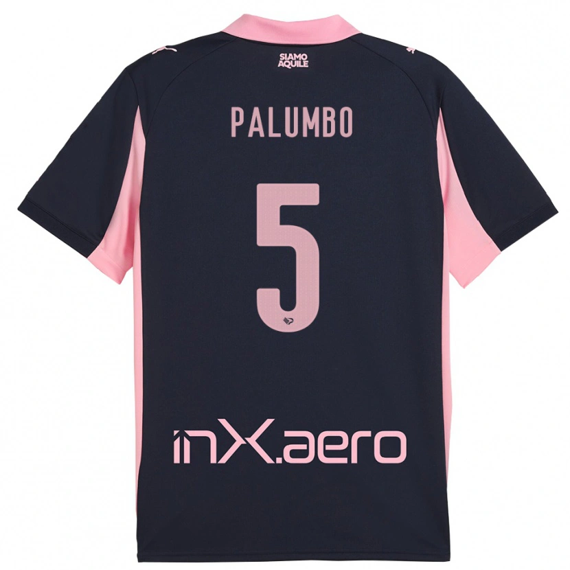 Danxen Women Antonio Palumbo #5 Navy Pink Away Jersey 2025/26 T-Shirt