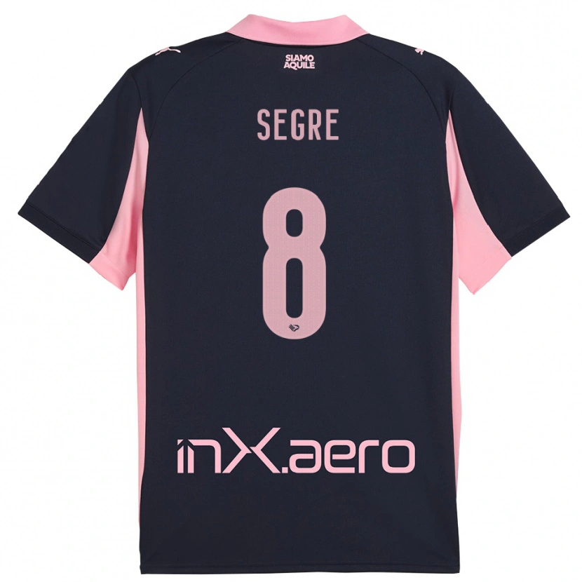 Danxen Women Jacopo Segre #8 Navy Pink Away Jersey 2025/26 T-Shirt