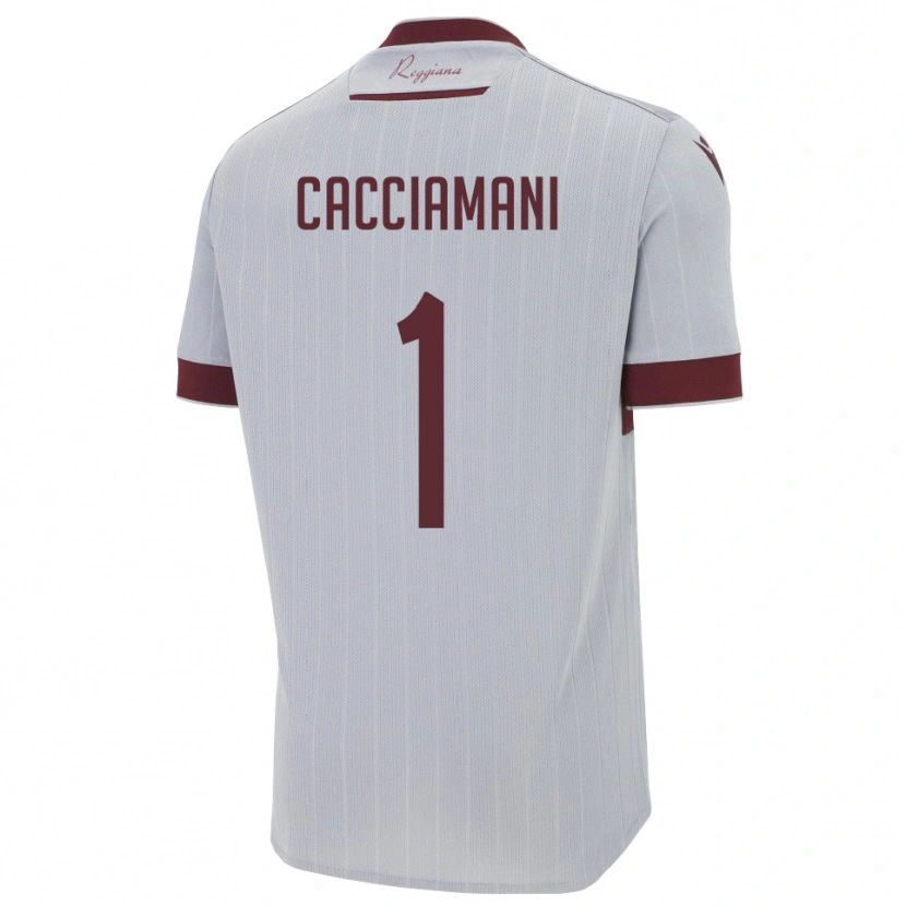 Danxen Women Niccolò Cacciamani #1 Burgundy White Away Jersey 2025/26 T-Shirt