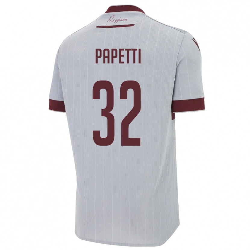 Danxen Women Andrea Papetti #32 Burgundy White Away Jersey 2025/26 T-Shirt