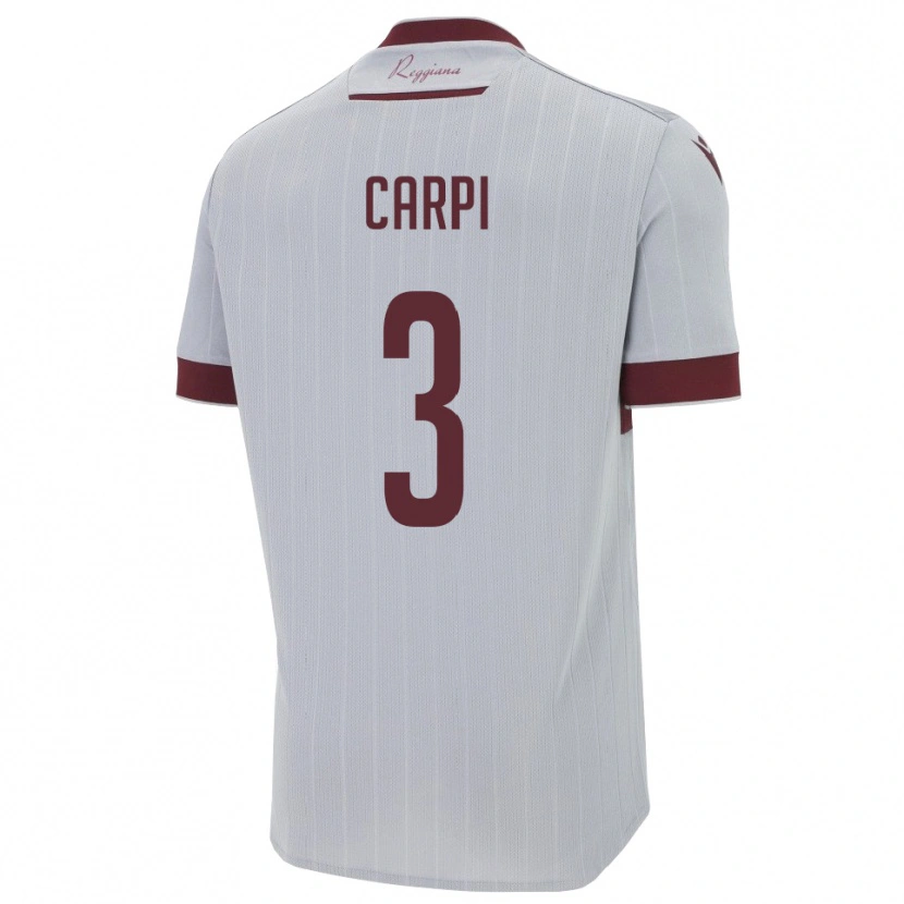 Danxen Women Filippo Carpi #3 Burgundy White Away Jersey 2025/26 T-Shirt