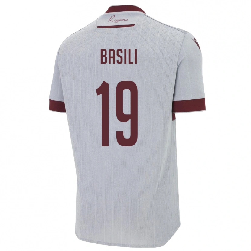 Danxen Women Damiano Basili #19 Burgundy White Away Jersey 2025/26 T-Shirt