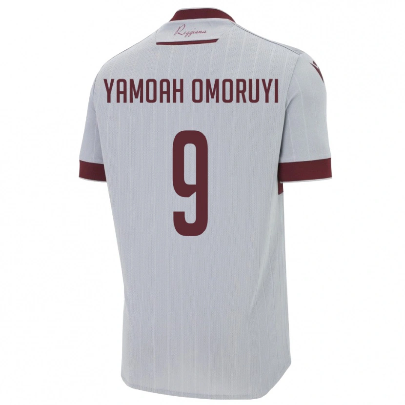 Danxen Women Jeremiah Yamoah Omoruyi #9 Burgundy White Away Jersey 2025/26 T-Shirt