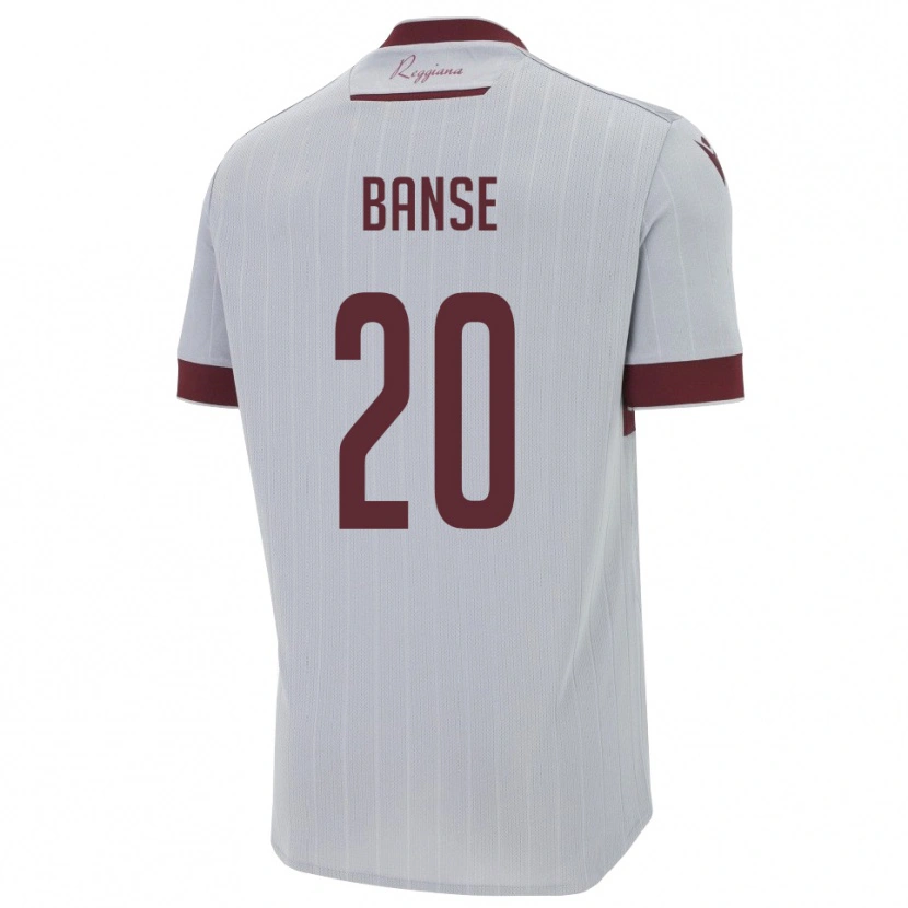 Danxen Women Ousmane Banse #20 Burgundy White Away Jersey 2025/26 T-Shirt