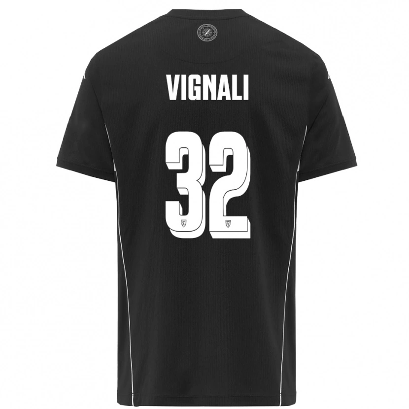 Danxen Women Luca Vignali #32 Black White Away Jersey 2025/26 T-Shirt
