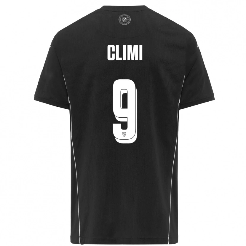 Danxen Women Francesco Climi #9 Black White Away Jersey 2025/26 T-Shirt