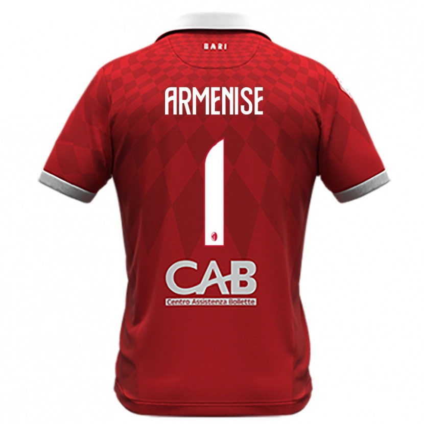 Danxen Women Gaetano Armenise #1 Red White Away Jersey 2025/26 T-Shirt
