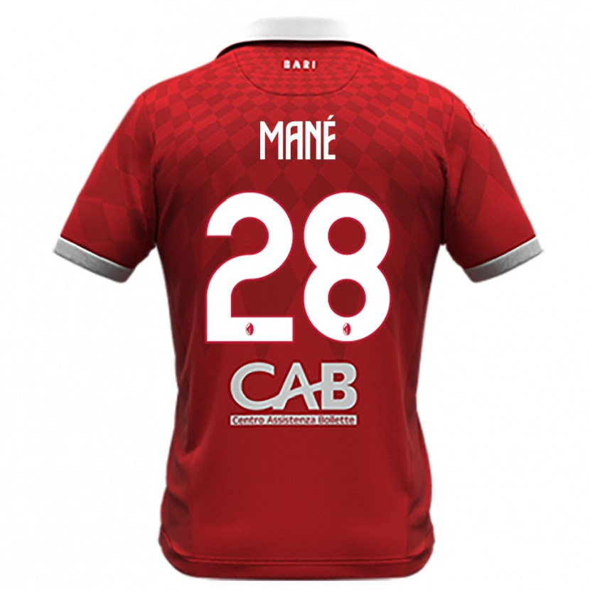 Danxen Women Moussa Mané #28 Red White Away Jersey 2025/26 T-Shirt