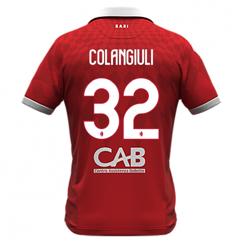 Danxen Women Vincenzo Colangiuli #32 Red White Away Jersey 2025/26 T-Shirt