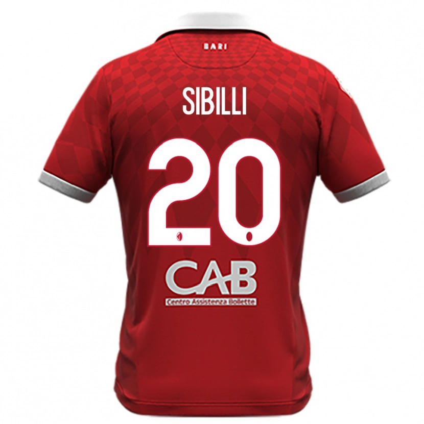 Danxen Women Giuseppe Sibilli #20 Red White Away Jersey 2025/26 T-Shirt