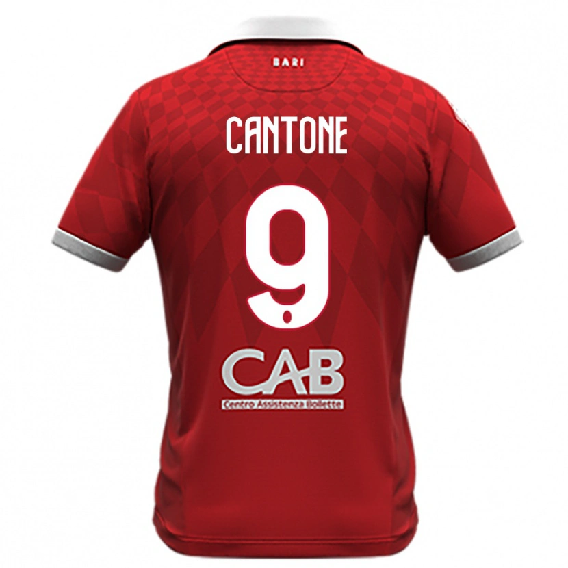 Danxen Women Thomas Cantone #9 Red White Away Jersey 2025/26 T-Shirt
