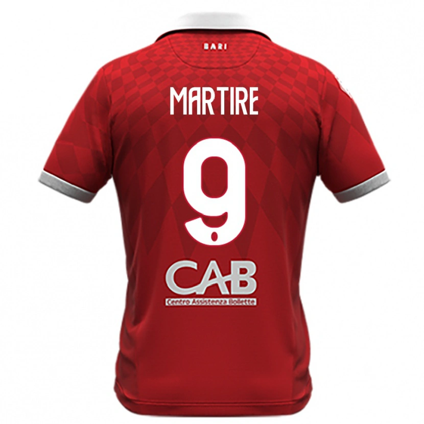 Danxen Women Nicolò Martire #9 Red White Away Jersey 2025/26 T-Shirt