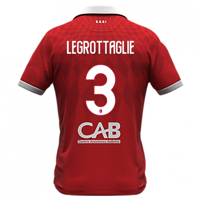 Danxen Women Umberto Legrottaglie #3 Red White Away Jersey 2025/26 T-Shirt