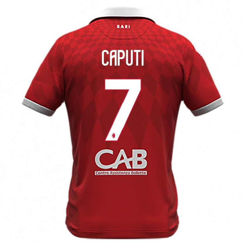Danxen Women Christian Caputi #7 Red White Away Jersey 2025/26 T-Shirt