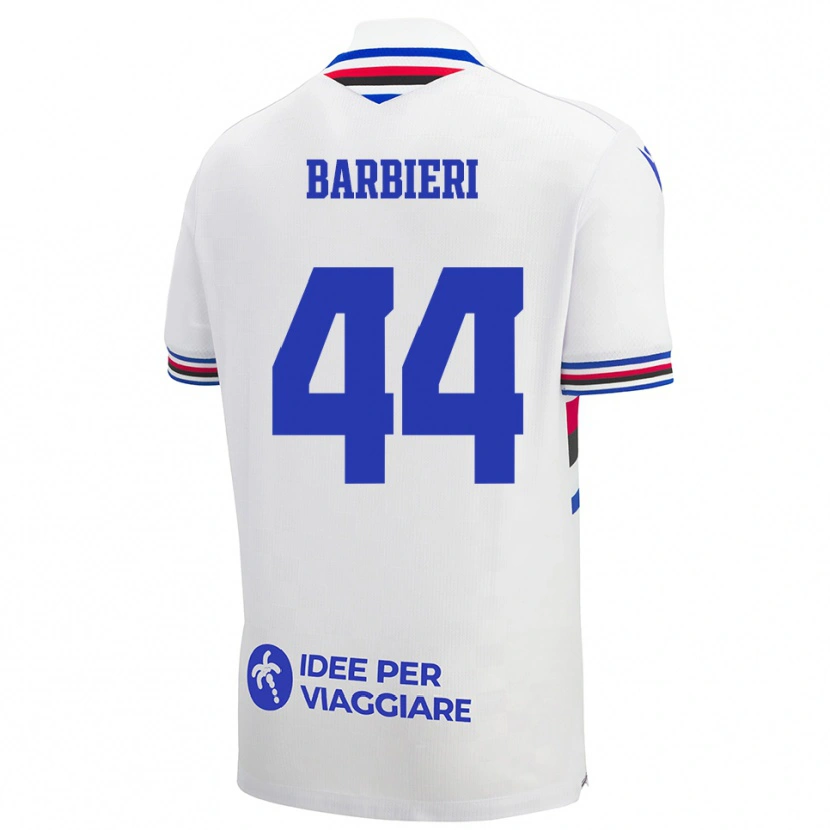 Danxen Women Alice Barbieri #44 White Blue Red Away Jersey 2025/26 T-Shirt