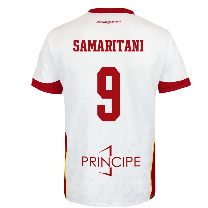 Danxen Women Cristian Samaritani #9 White Red Away Jersey 2025/26 T-Shirt