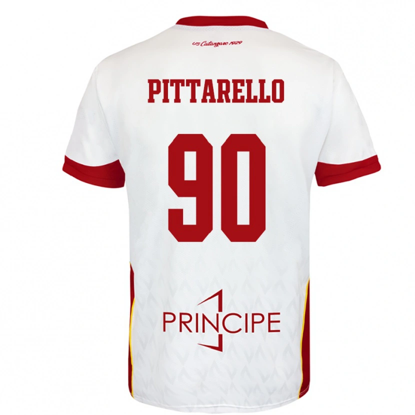 Danxen Women Filippo Pittarello #90 White Red Away Jersey 2025/26 T-Shirt