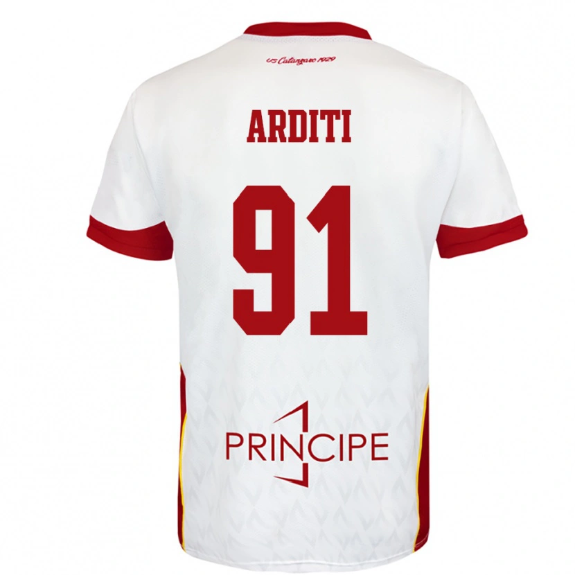 Danxen Women Gabriel Arditi #91 White Red Away Jersey 2025/26 T-Shirt