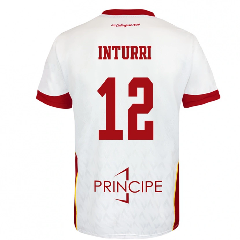 Danxen Women Roberto Inturri #12 White Red Away Jersey 2025/26 T-Shirt