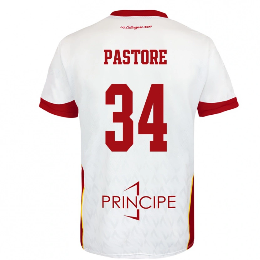 Danxen Women Federico Pastore #34 White Red Away Jersey 2025/26 T-Shirt