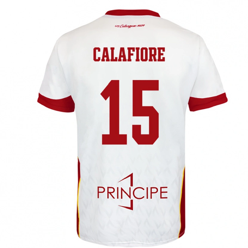 Danxen Women Donato Calafiore #15 White Red Away Jersey 2025/26 T-Shirt