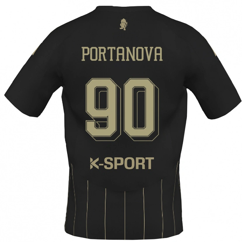 Danxen Women Denis Portanova #90 Gray White Away Jersey 2025/26 T-Shirt
