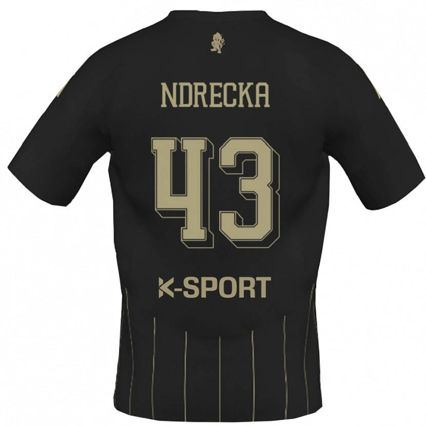 Danxen Women Angelo Ndrecka #43 Gray White Away Jersey 2025/26 T-Shirt