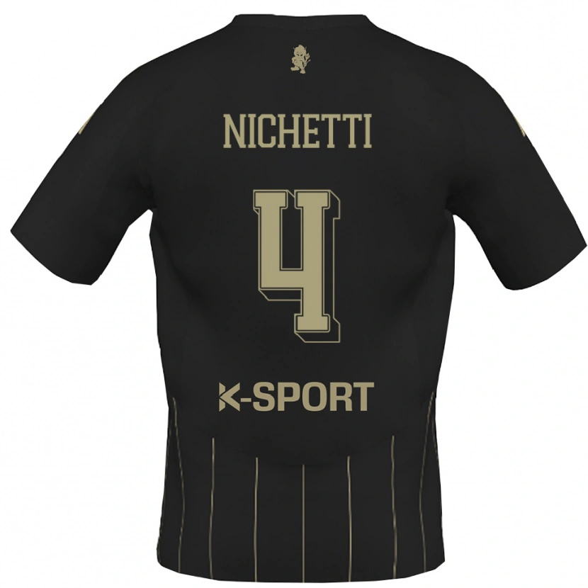 Danxen Women Marco Nichetti #4 Gray White Away Jersey 2025/26 T-Shirt