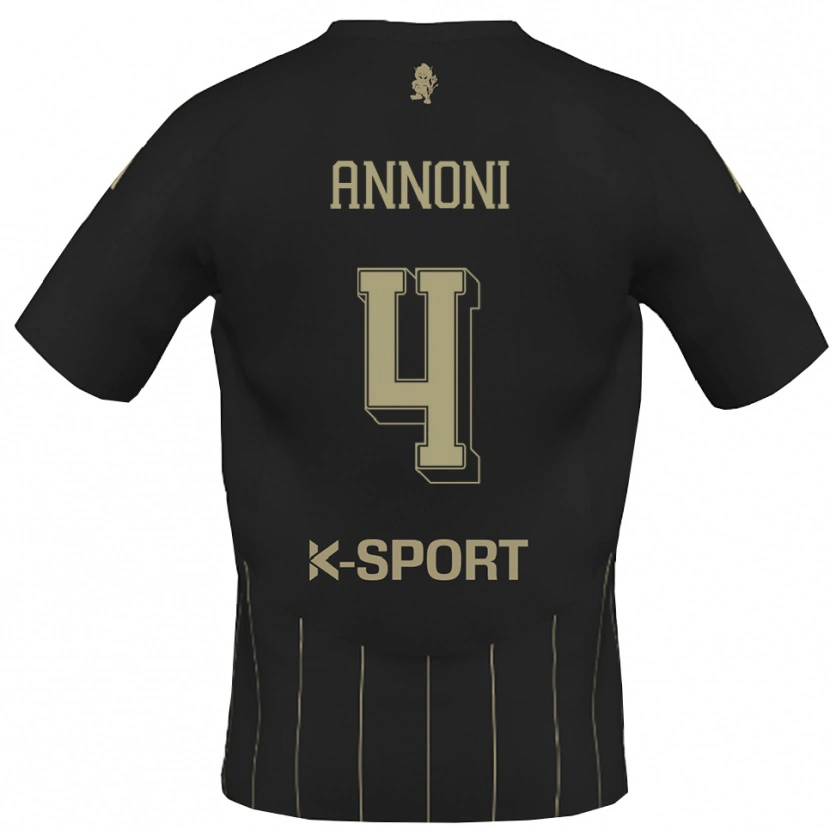 Danxen Women Tommaso Annoni #4 Gray White Away Jersey 2025/26 T-Shirt