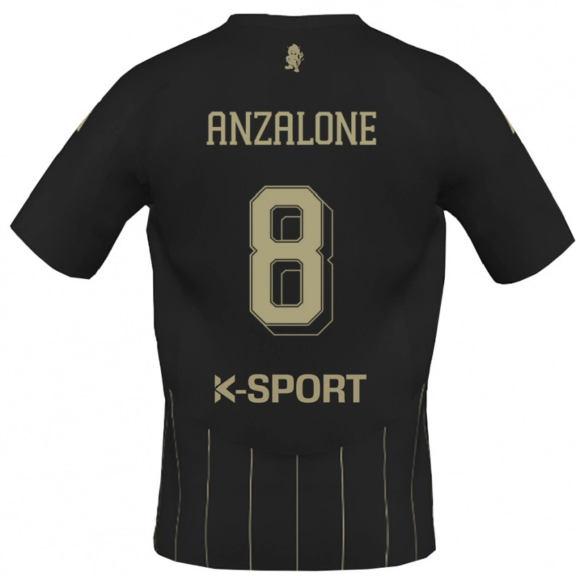 Danxen Women Mattia Anzalone #8 Gray White Away Jersey 2025/26 T-Shirt