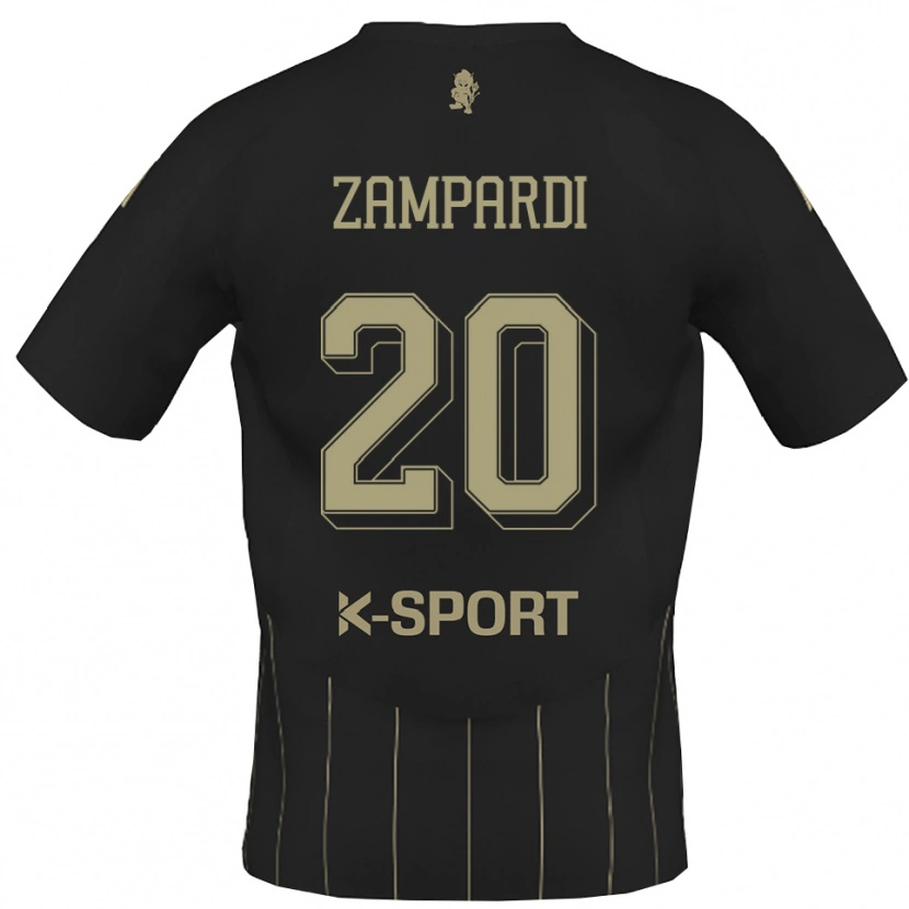 Danxen Women Gabriele Zampardi #20 Gray White Away Jersey 2025/26 T-Shirt