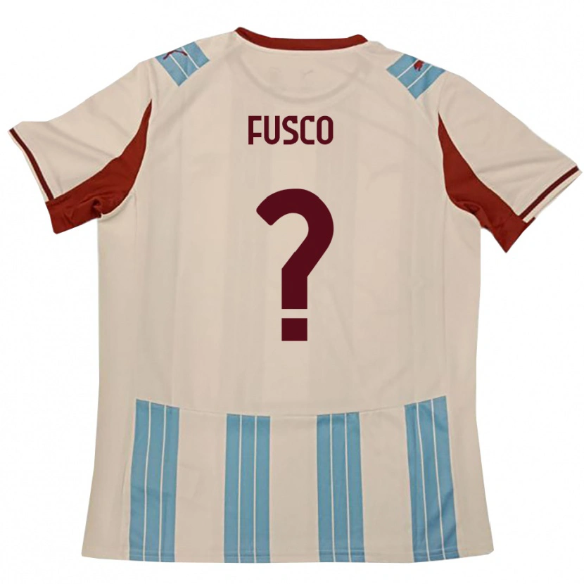 Danxen Women Gerardo Fusco #0 Sky Blue White Away Jersey 2025/26 T-Shirt