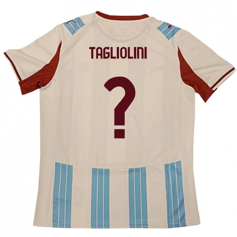 Danxen Women Ludovico Tagliolini #0 Sky Blue White Away Jersey 2025/26 T-Shirt