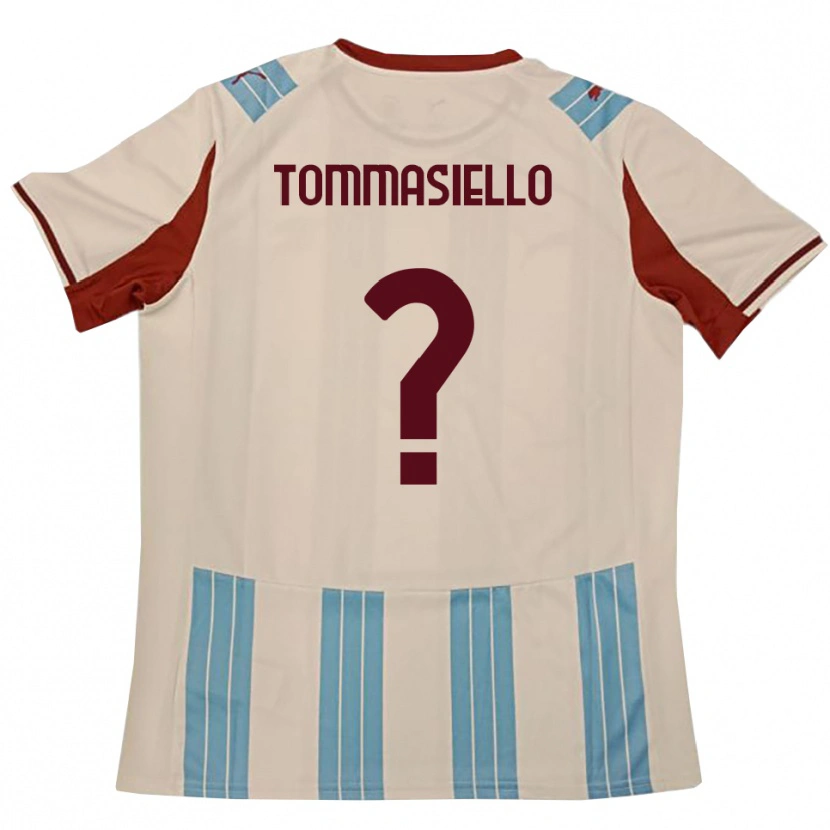 Danxen Women Francesco Tommasiello #0 Sky Blue White Away Jersey 2025/26 T-Shirt