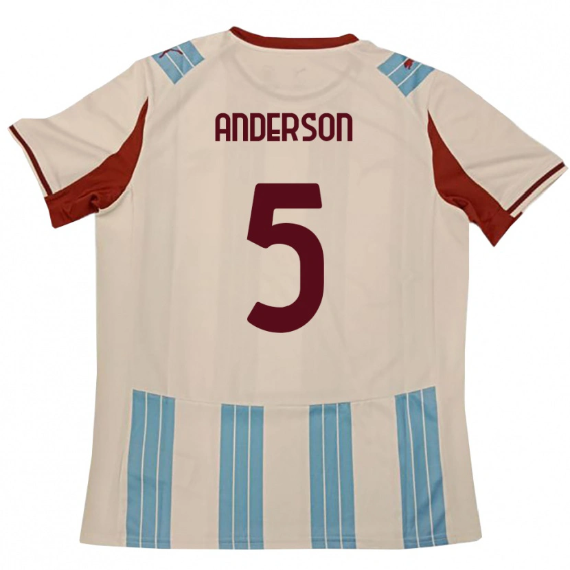 Danxen Women Marcus Anderson #5 Sky Blue White Away Jersey 2025/26 T-Shirt