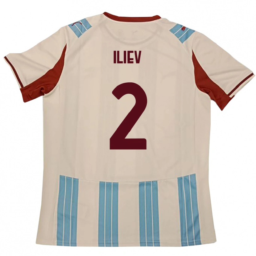 Danxen Women Mario Iliev #2 Sky Blue White Away Jersey 2025/26 T-Shirt