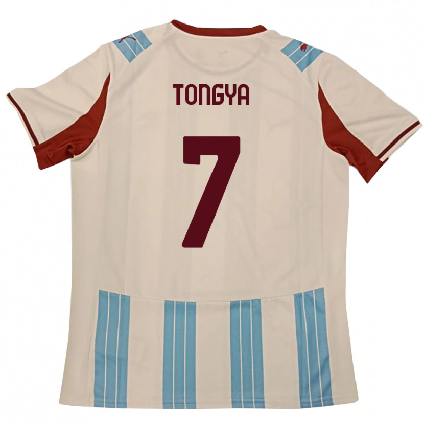 Danxen Women Franco Tongya #7 Sky Blue White Away Jersey 2025/26 T-Shirt