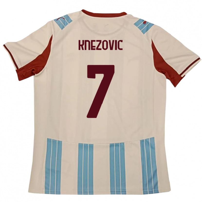 Danxen Women Borna Knezovic #7 Sky Blue White Away Jersey 2025/26 T-Shirt