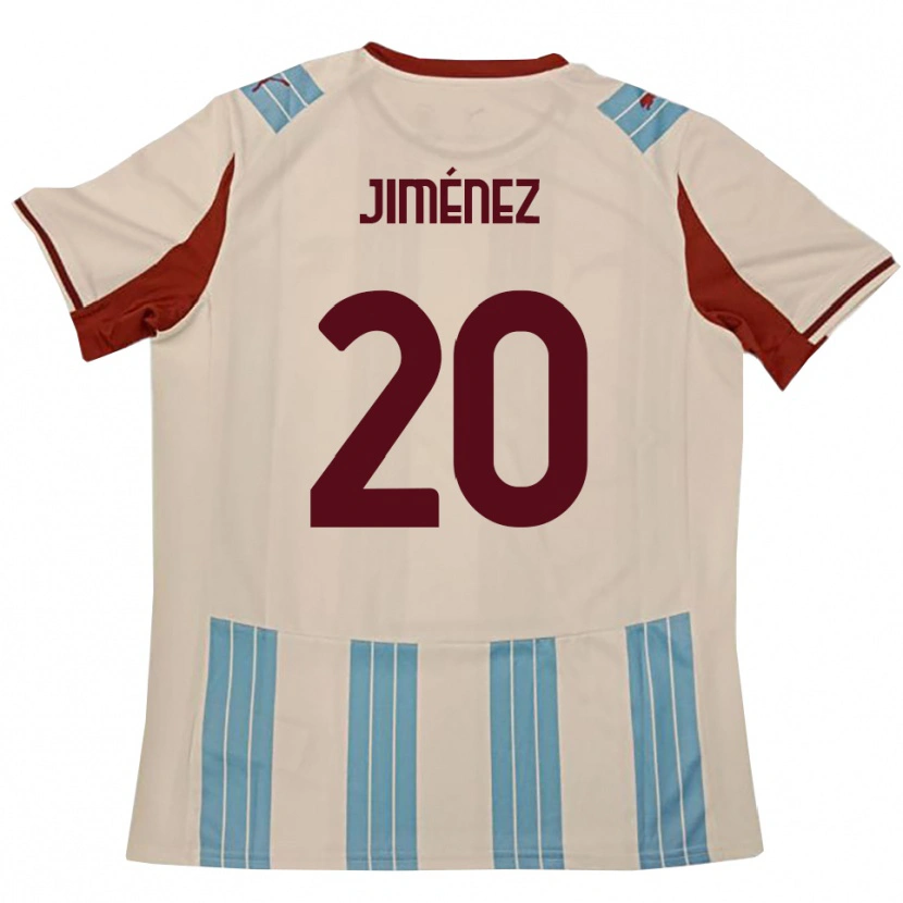 Danxen Women Kaleb Jiménez #20 Sky Blue White Away Jersey 2025/26 T-Shirt